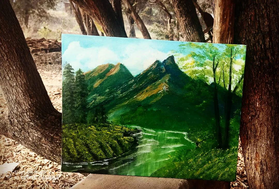 forest on canvas
