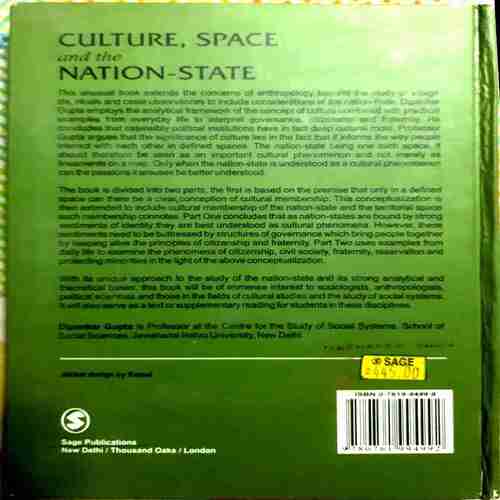 Culture , Space and the Nation State