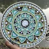 Lippan Art on MDF board Traditional India Mud and Mirror of kutch, Gujarat