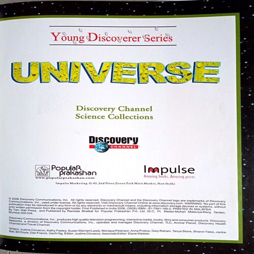 Young Discover Series  Universe, Animals, Earth (Set of 3 books))