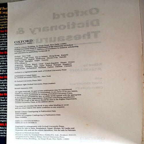 Oxford Dictionary & Thesaurus