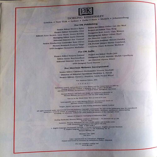 Merriam Webster Children's Dictionary