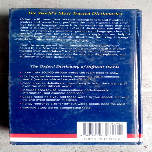 Oxford Dictionary of Difficult  Words