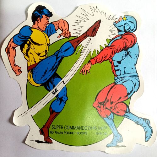 Super Commando Dhruva  Freebies Sticker