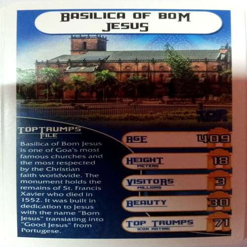 Top Trumps (Monuments of India) Playing Card