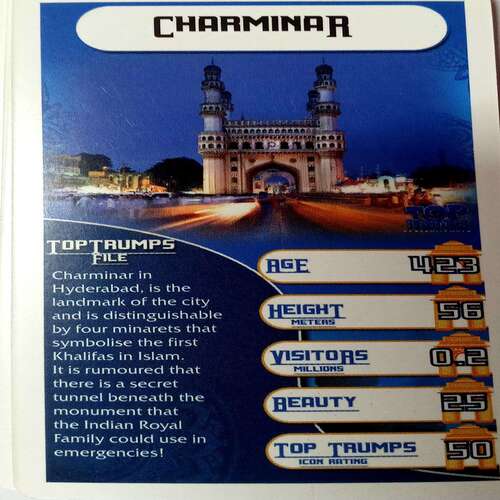 Top Trumps (Monuments of India) Playing Card