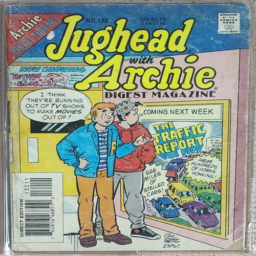 Jughead With Archie Digest Magazine No.132 . ( The Traffic Report ) .