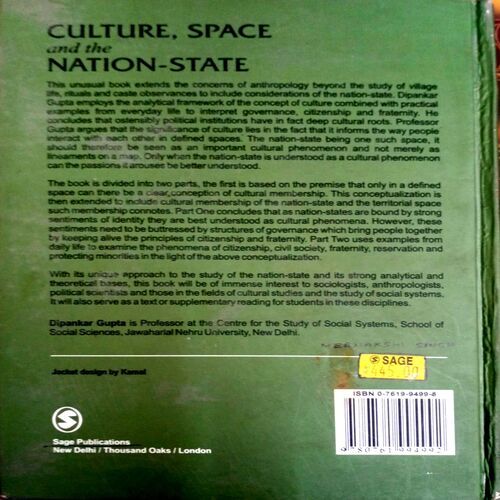Culture, Space And The Nation-State