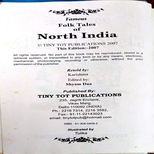 Famous Folk Tales Of North India