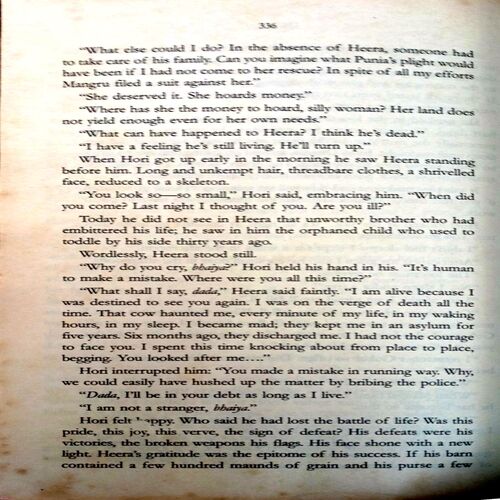 Godan a Novel Of Peasant India