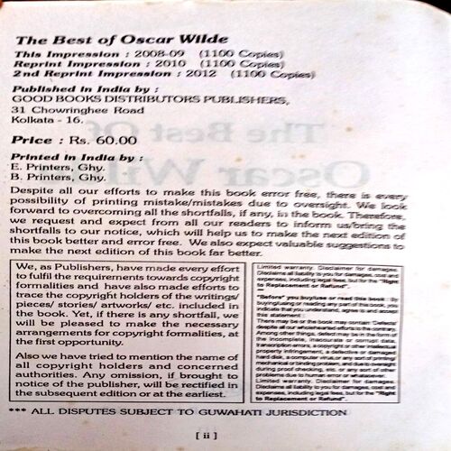 The Best Of Oscar Wilde