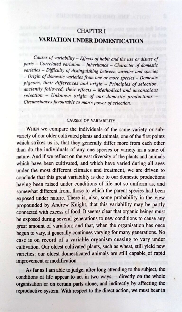 The Origin Of Species
