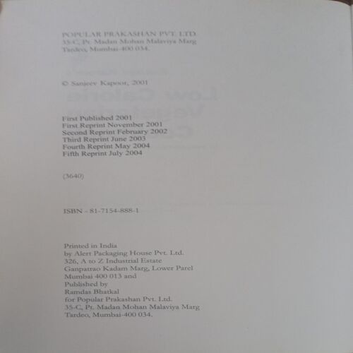 Low Calorie Vegetarian Cook Book