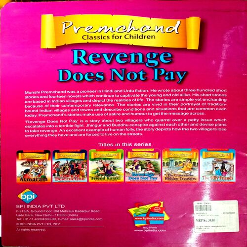 Revenge Does Not Pay (Premchand Classics For Children)