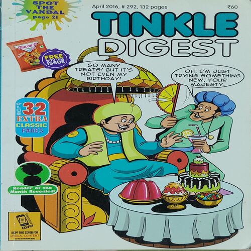 Tinkle Digest . Edition : - ( April , 2016 ) . ( Small ).
