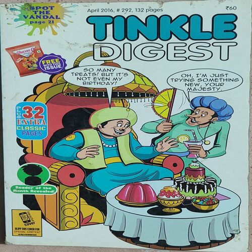 Tinkle Digest . Edition : - ( April , 2016 ) . ( Small ).
