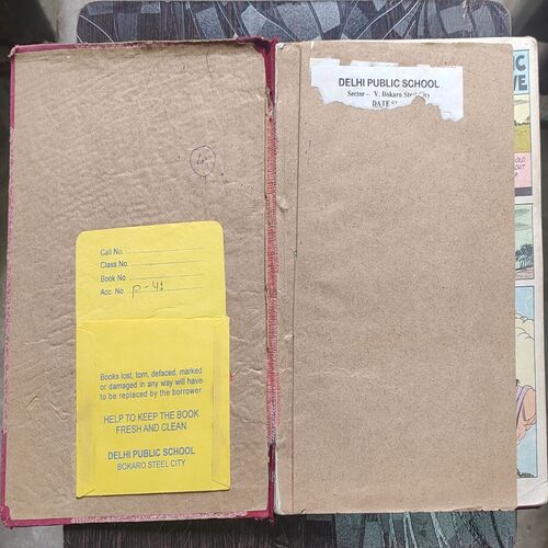 AmarChitra Katha . ( 4 in 1 Single Binding ) Coverless . 1.) The Magic Grove , 2) Abhimanyu , 3.) Kabir . And 4.) Ullopi