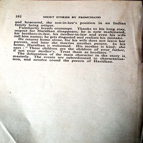 Short Stories By Premchand