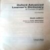 Oxford Advance Learner's Dictionary