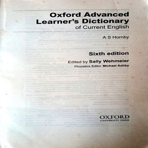 Oxford Advance Learner's Dictionary