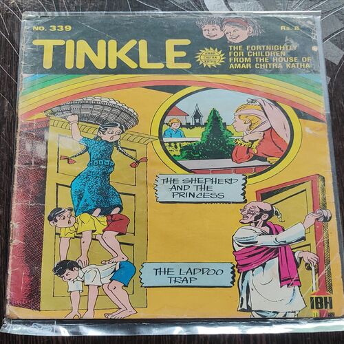 Tinkle No. 339 . ( THE SHEPHERD AND THE PRINCESS & THE LADDOO TRAP ) ACK .