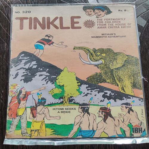 Tinkle No. 320 . ( MITHUN'S MAMMOTH ADVENTURE & IKTOMI SEEKS A BRIDE ) ACK .