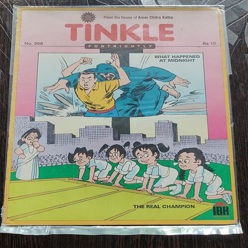 Tinkle Fortnightly No. 368 . ( WHAT HAPPEND AT MIDNIGHT & THE REAL CHAMPION ) ACK .