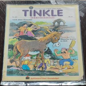 Tinkle Fortnightly No. 441 . ( LUCK PLAYS DETECTIVE & MOPE AND PURR DHENCHU LEARNS TO KICK ) ACK .