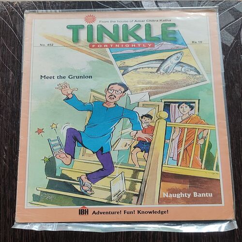 Tinkle Fortnightly No. 452 . ( MEET THE GRUNION & NAUGHTY BANTU ) ACK .