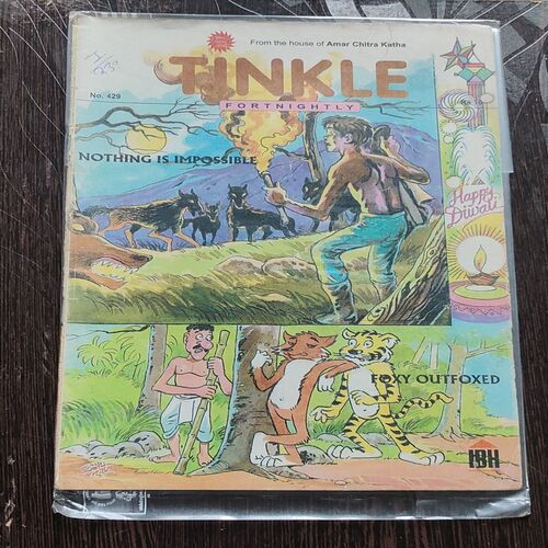Tinkle Fortnightly No. 429 . ( NOTHING IS IMPOSSIBLE & FOXY OUTFOXED ) ACK .