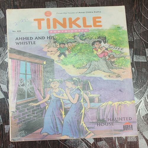 Tinkle Fortnightly No. 420 . ( AHMED AND HIS WHISTLE & THE HAUNTED HOUSE ) ACK .