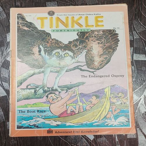 Tinkle Fortnightly No. 455 . ( THE ENDANGERED OSPREY & THE BOAT RACE ) ACK .