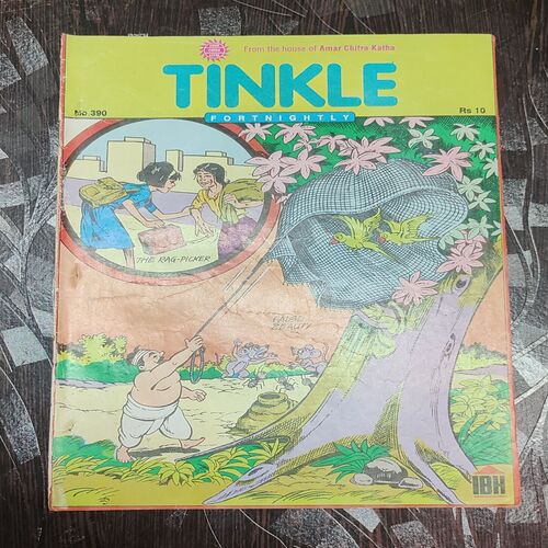 Tinkle Fortnightly No. 390 . ( THE RAG-PICKER & FALSE BEAUTY ) ACK .