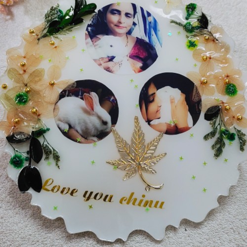 8 inch customise resin photo frame with Stand