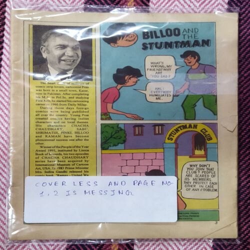 BILLOO AND THE STUNTMAN