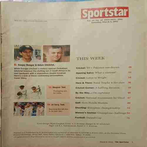 Sportstar ( Saturday, March 9, 2002 )