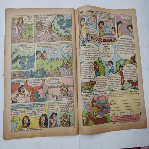 Tinkle Fortnightly No.378 . ( The Real Treasure , Simple Not Stupid And Dhaniram's Fortune ) .