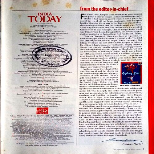 India Today (2 Sept 2008)