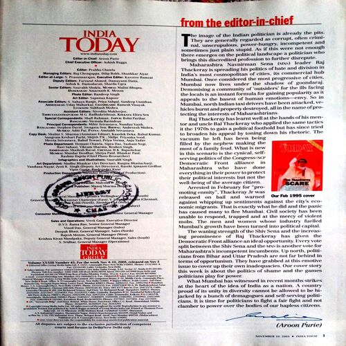 India Today (10 Nov 2008)
