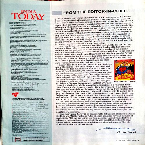 India Today  (29 April 2013)