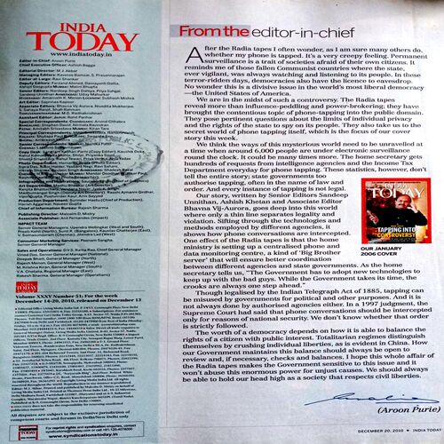 India Today (20  Dec 2010)