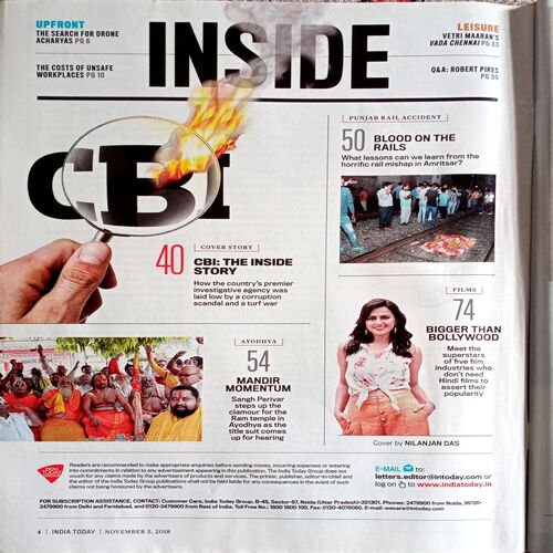India Today (5 Nov 2018)