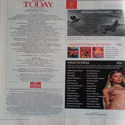 India Today (18 Dec 2006) (With More Pages)