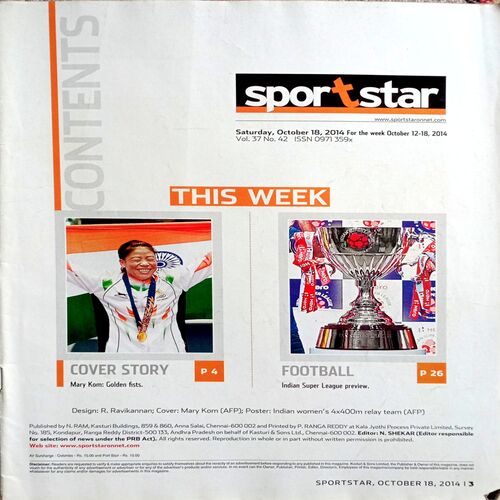 Sportstar (18 Oct 2014)