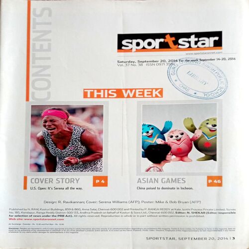 Sportstar (20 Sept 2014)