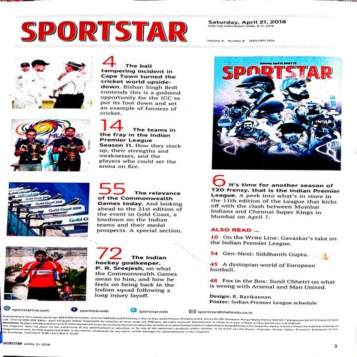Sportstar (21 April 2018)