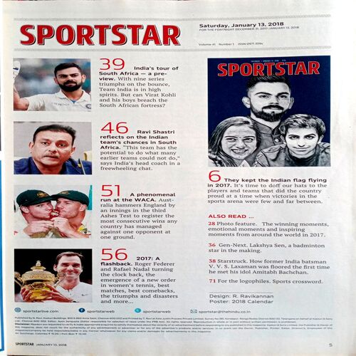 Sportstar (13 Jan 2018)