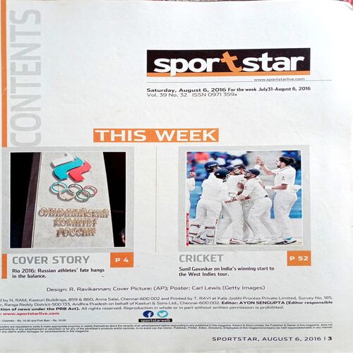 Sportstar (6 Aug 2016)