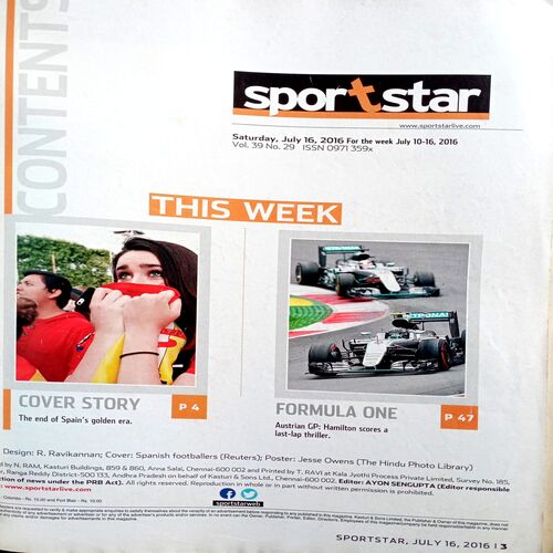 Sportstar (16 July 2016)