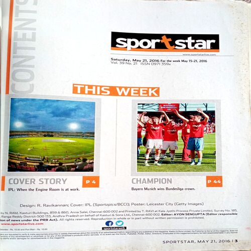Sportstar (21 May 2016)